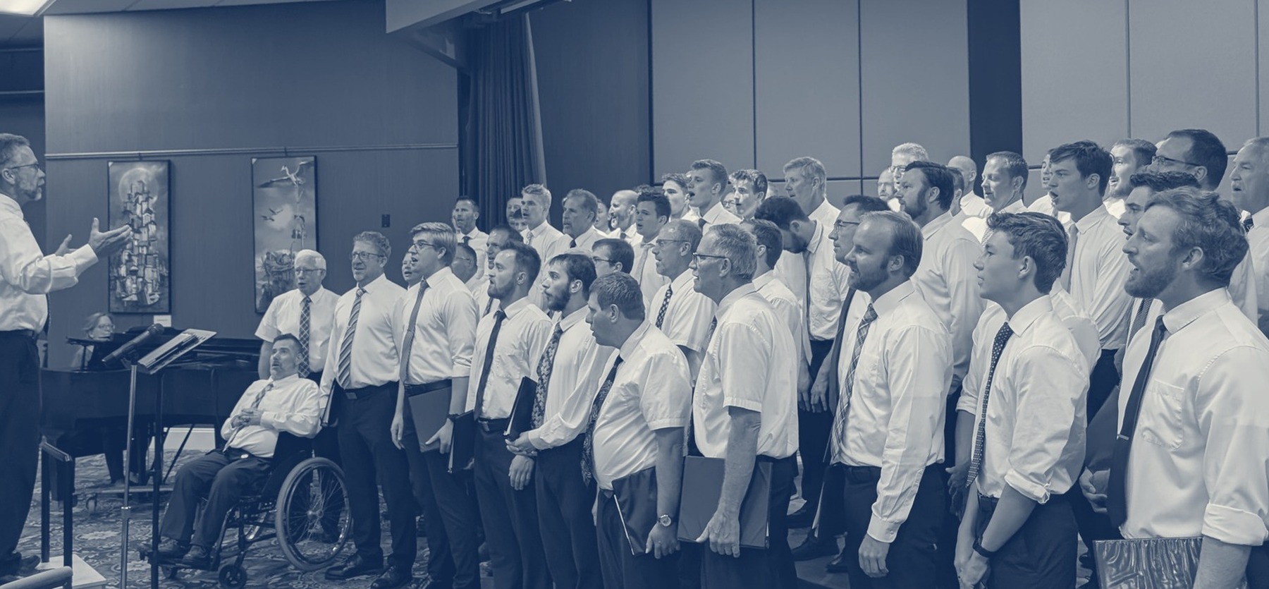 The Hope Heralds singing at a care-home service