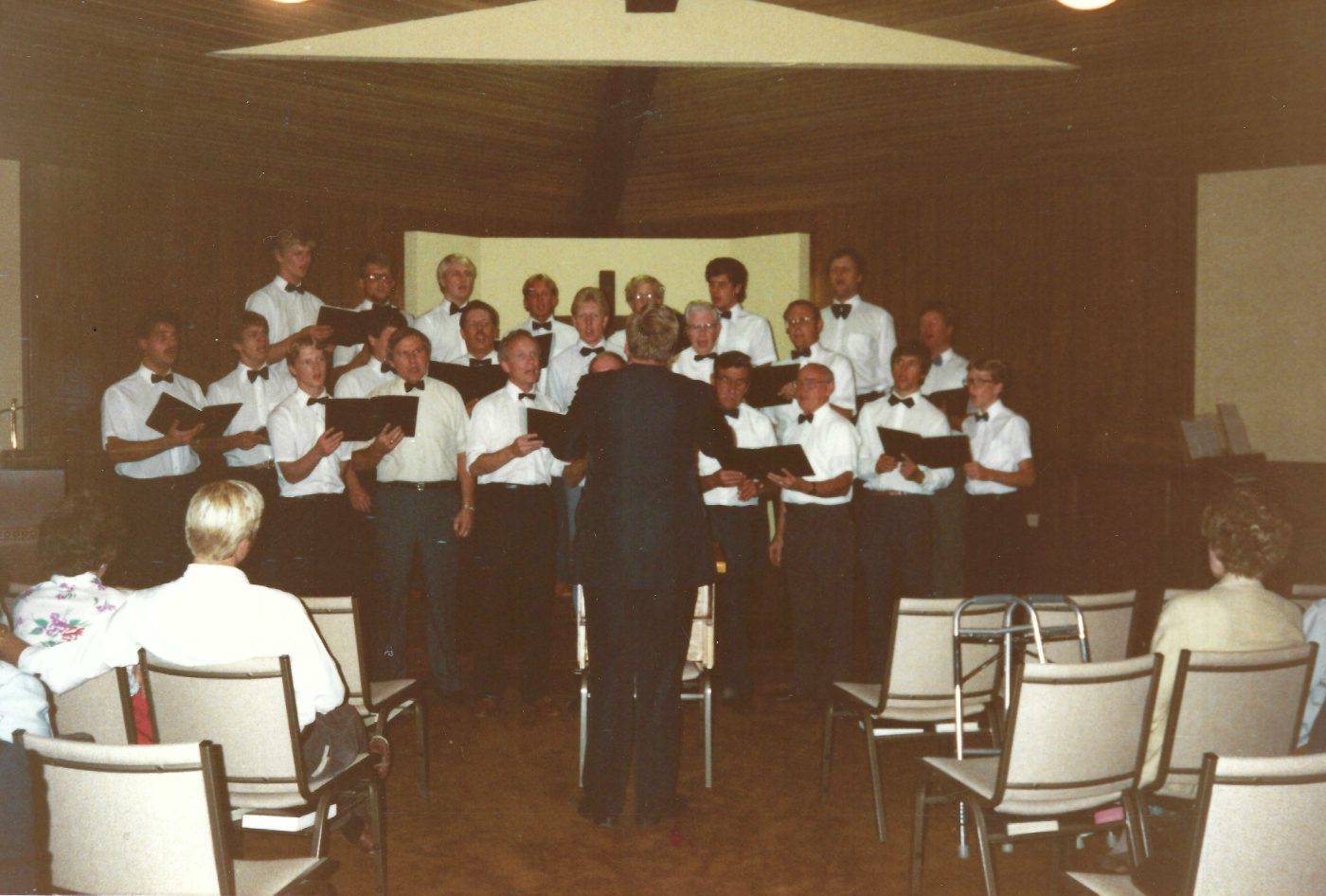 The Hope Heralds singing in a chapel in the early years